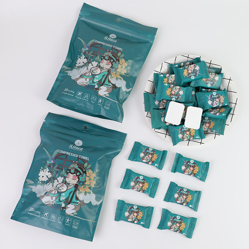【Compressed Towels】Portable Towels for Travel Camping Hiking, Disposable Durable Candy-Like Mini Size Towels for Daily Used