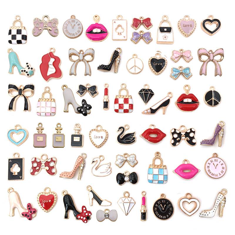 【Metal charms Mix】 Diy Cute Acessories Makeup Space Design Earrings hook