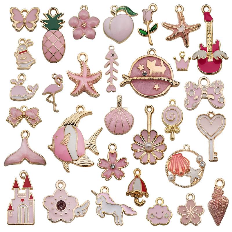 【Metal charms Mix】 Diy Cute Acessories Makeup Space Design Earrings hook