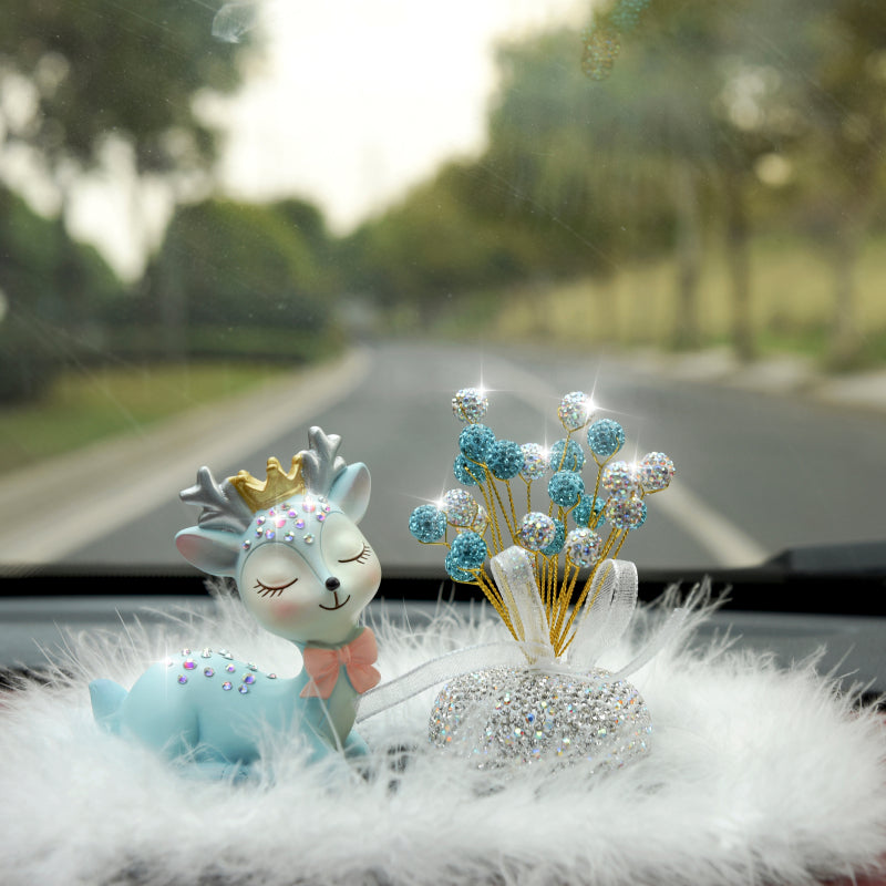 【Ornament】 Dekoration Auto Innendekoration Große Puppe Spielzeug Deer Ballons Schminktisch