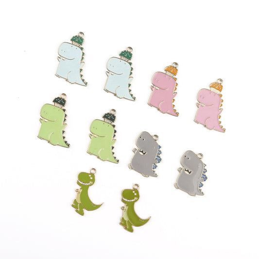 Dinosaur Metal Charms Earrings Accessories Pendant Accessories DIY