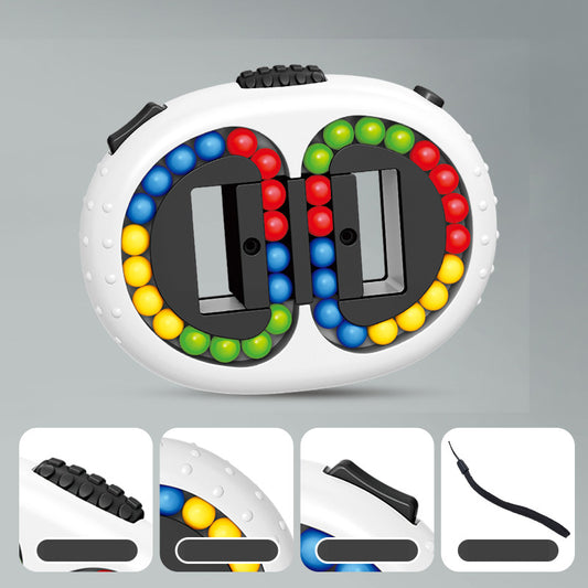 Rotating Magic Beans Cube Steering wheel Fingertip Bead Puzzles Spinning Fidget Toys Kids Adults Stress Relief Education Intelligence Game