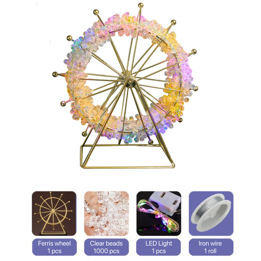 Ferris Wheel handcraft Material Diy Ornament Light