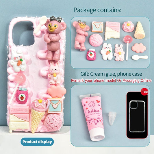 Simulation Fake Whipped Cream Glue Glue DIY Phone Case Material Kit